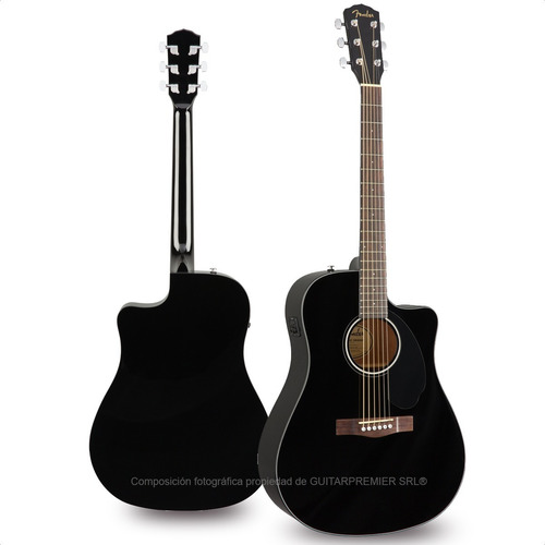 Guitarra Electroacustica Fender Cd-60sce Fishman Negro Orig