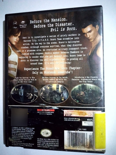 Resident Evil 0 Gamecube Usado