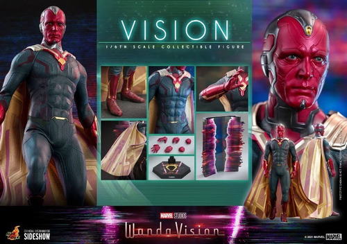 Vision Marvel Wanda Vision Sixth Scale Figure By Hot Toys