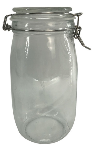 Imagen 1 de 1 de Frasco Con Clip Metálico 1500 Ml Vonne Ccn075 Color Transparente