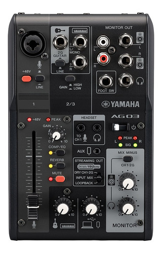 Kit Streaming Ag03mk2 Lspk B Mixer Fone E Microfone Yamaha