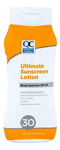 Quality Choice Ultimate Protector Solar Spf 30 Locin 8 Oz