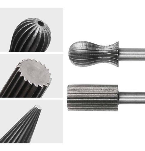 Imagen 8 de 10 de Fresas/limas Rotativas P/taladro - Metal/acero Rápido/madera