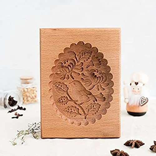 Hihtgs Embossing Mold For Cookies, Madera Tallada Qlkqx