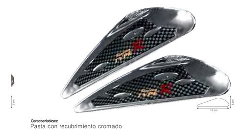 Spoiler Plumilla Lujo Crom-carbon Carro