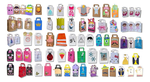 Bolsa Combo X 25 Hello Kitty Candy Bar Regalo Baby Shower Cumpleaños Bautismo Evento Regalo Infantil Golosinera