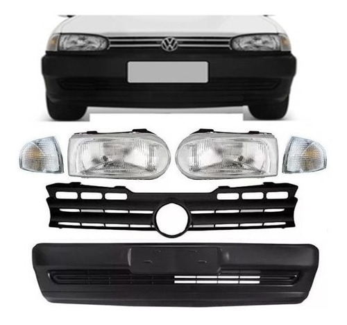  Paragolpe Optica Faro Parrilla Vw Gol Country Sav 96 97 98 