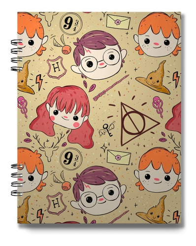 Imagen 1 de 1 de Bitacora Bond Harry Potter Carta 100 Hojas Bond 75 Grs