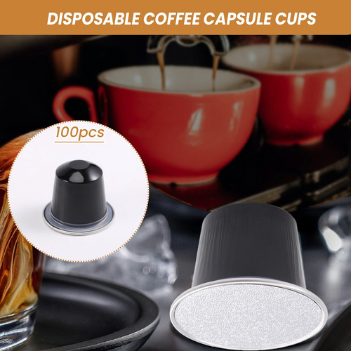 100 Juegos De Vasos De Cápsulas De Café Recargables Desechab