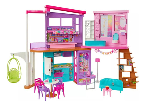 Casa de vacaciones Barbie Malibu, color lila mate