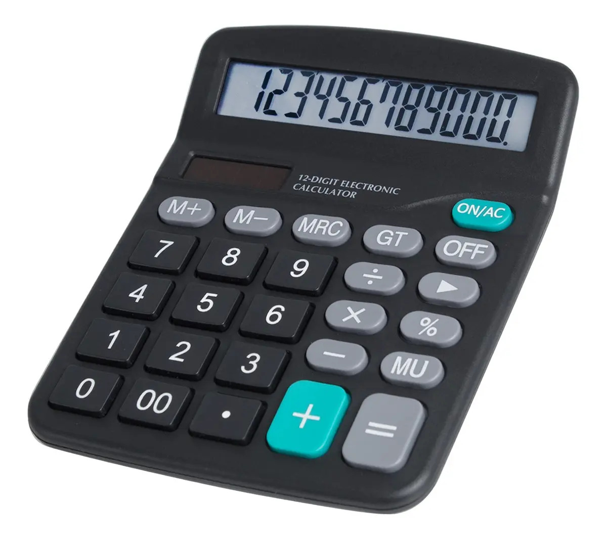 Calculadora De Mesa Visor Grande 12 Dígitos Preto FBG 837-B