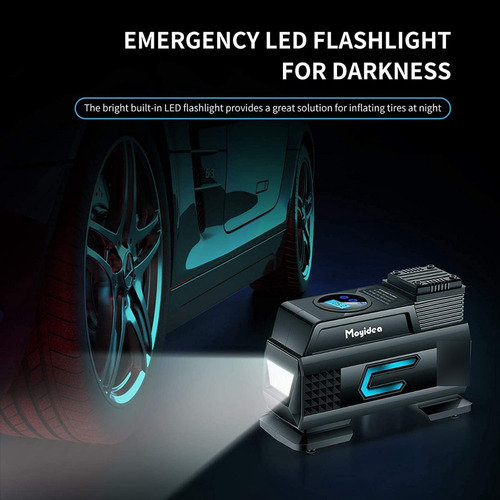 Imagen 3 de 5 de Compresor De Aire Digital Con Luz
