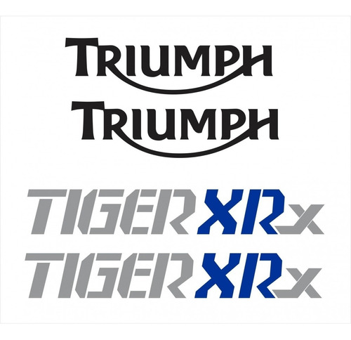 Kit Adesivo Triumph Tiger 800xrx 800 Xrx Branca Tg030 Fgc