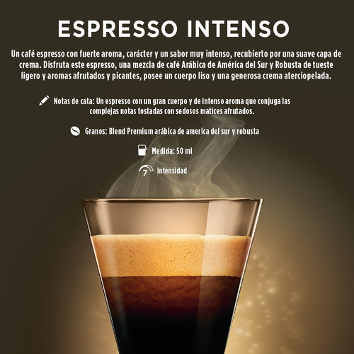 Capsulas Nescafé Dolce Gusto espresso intenso 16 unidades