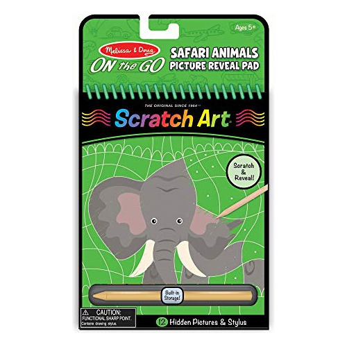 Melissa - Doug On The Go - Scratch Art Hidden-picture Pad -