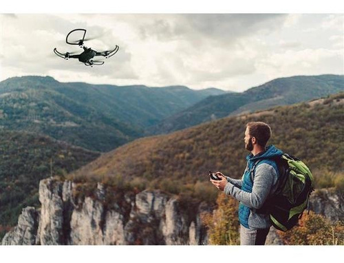 Drone Hawk Gps Fpv Câm Hd 1280p Bat 10min Alc 150m Pr Es257 Cor Preto
