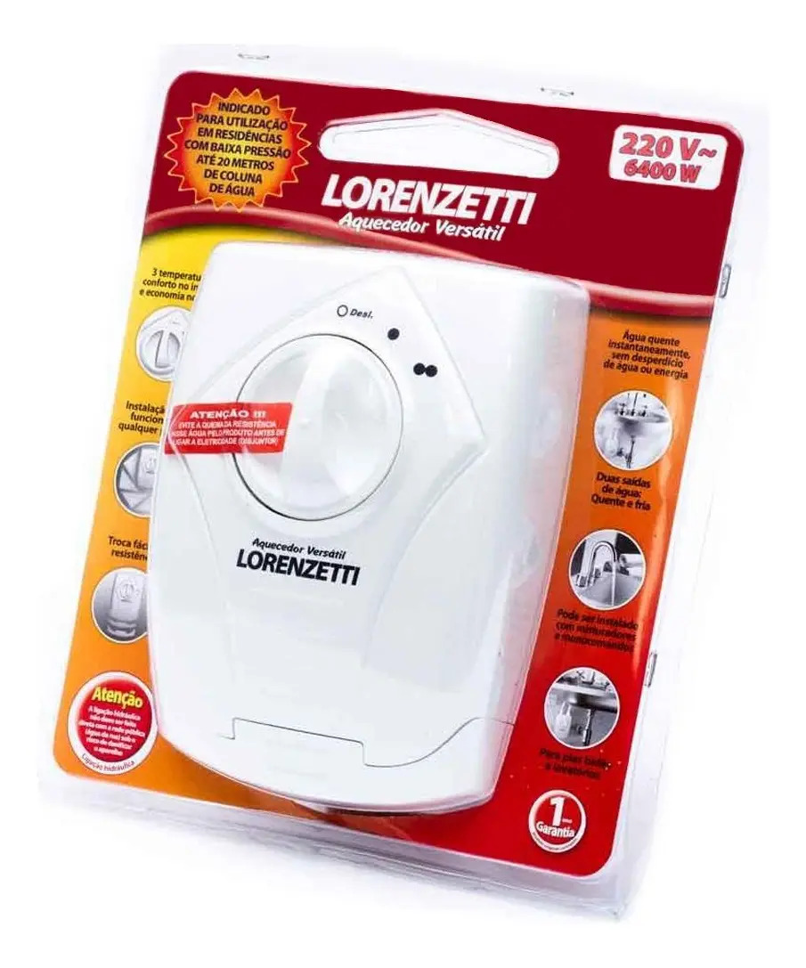Calentador Eléctrico Lorenzetti Aquecedor con 4.3 kW y