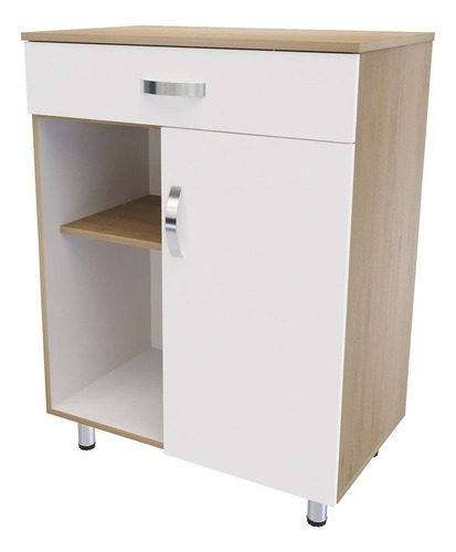 Auxiliar De Cocina Eva Color Rovere-Blanco