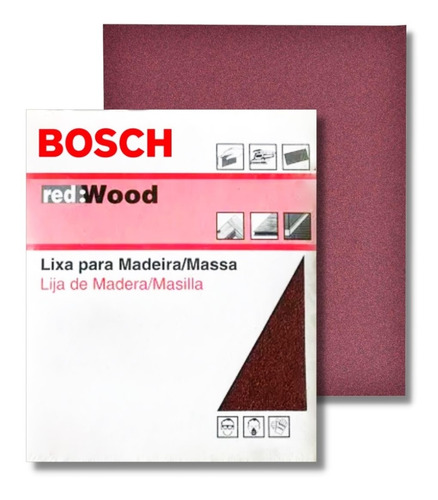 Kit C/ 25 Lixa Massa/mad G100 Folha 230x280mm Bosch