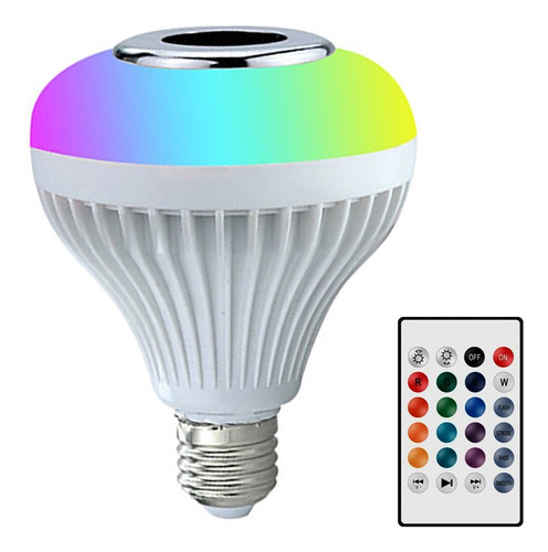 Lampara Led Multicolor Con Parlante Bluetooth + Control 