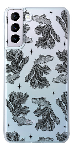 Funda Para Galaxy Pez Beta Patrón Antigolpes Case Anticaidas