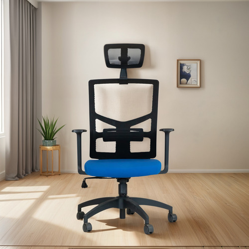 Silla De Oficina Ergonómica Ajustable Con Reposabrazos De