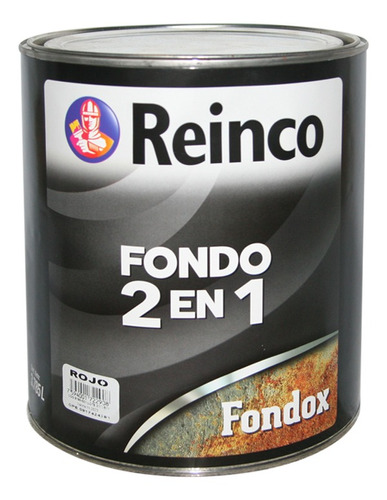 Fondox: Fondo Anticorrosivo 2 En 1, Rojo, 1 Gal Re