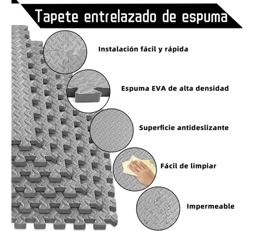 Tapete Para Gimnasio Con Cuadros De Entrelazado Con
