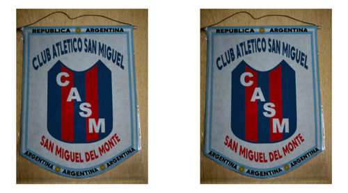 Banderin Mediano 27cm Club San Miguel Del Monte