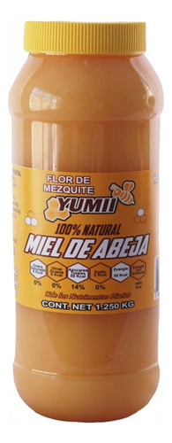 Yumii miel mantequilla abeja 100% virgen flor de mezquite 1.25 Kg