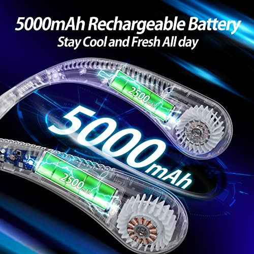Ventilador Cuello Sin Aspas Recargable 5000mah Personal