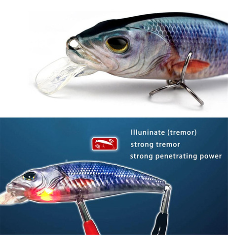 Señuelos De Pesca Led Luminosos, Eléctricos, Recargables, Ve