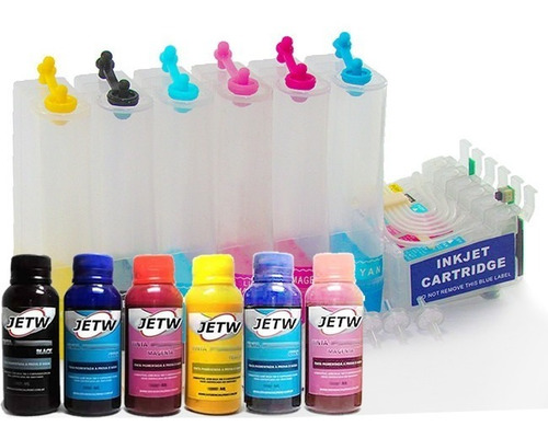 Bulk-ink T50 R270 R390 Rx590 Tx730 Tx720wd Tx800fw + Tinta