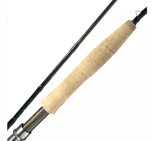 Caña De Fly Mosca Okuma Crisium 2,56mts 4 Tramos Linea 6 Color Verde