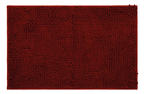 Tapete De Baño Shaggy 60cm X 40cm Colores Color Tinto