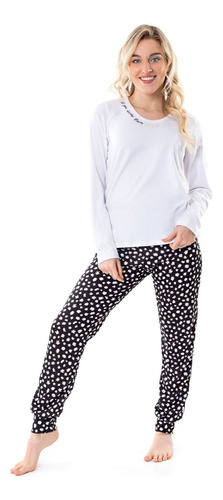 Pijama Manga Larga Margaritas Cocot Art 7409