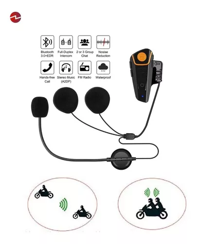 Intercomunicador Casco Moto Y Manos Libres Bluetooth Bt-s2