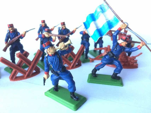 Soldados De Plástico Fortineros Argentinos + Accesorios