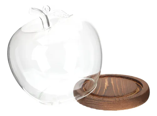 Contenedores De Almacenamiento Con Tapa De Cristal Apple, Ca