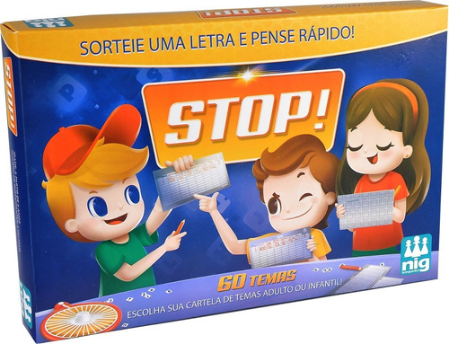 Jogo Stop - 60 Temas - Adulto E Infantil - Educativo - Nig