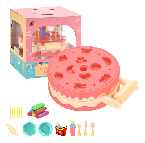 . Novo Conjunto De Brinquedos Diy Com Máquina De Hambúrgue