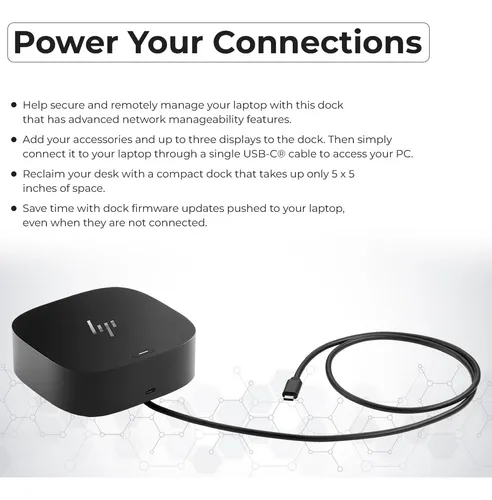 Docking Station Hp Usb-c G5 Con Adaptador 120w Y Accesorios