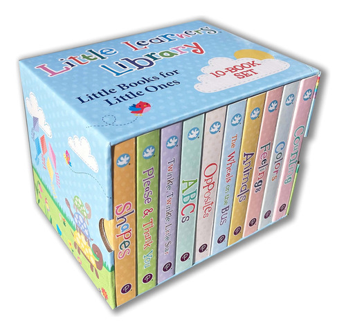 Libro: Little Learners 10 Board Book Library Set Includes Co