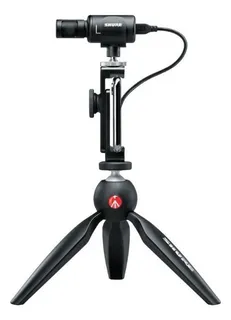 Micrófono Shure MV88 + Video Kit Condensador Cardioide color negro
