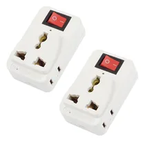 Comprar Adaptadores X2 Enchufe Tomacorrientes Interruptor Ahorrador 