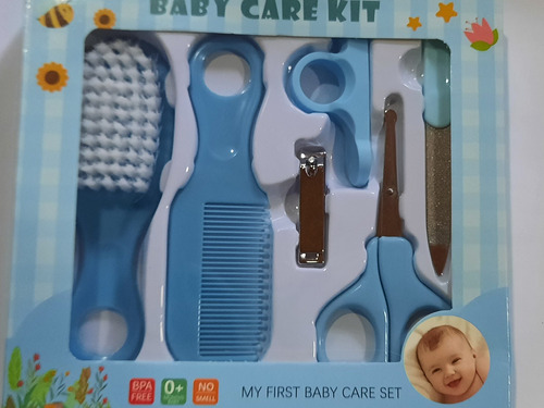Set Cuidado Limpieza Para Bebe 6 Piezas Azul