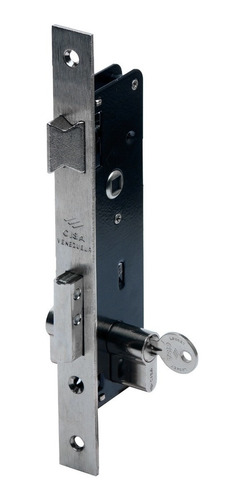 Imagen 1 de 8 de Cerradura De Embutir Cisa 83 Con 3 Llaves 35 Mm