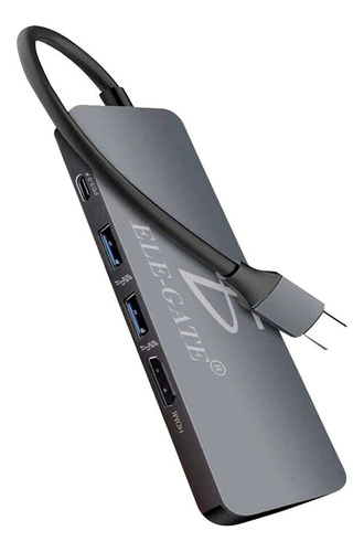 Adaptador De Entrada Tipo C Para Ethernet Rj45 Con 2 Puertos