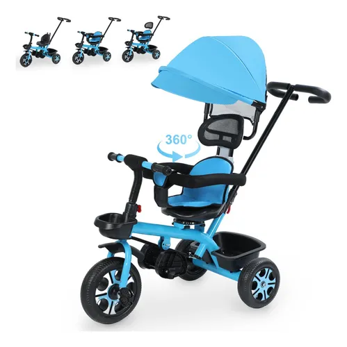 Triciclo Bicicleta Carriola Paseo Bebes 2-6 Años Asiento 360