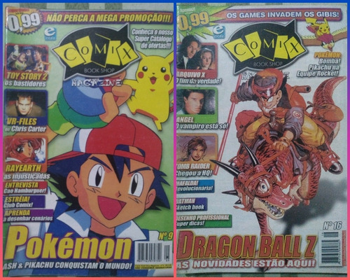 Lote Revistas Comix Book Shop  09-pokemon E 16-dragon Ball Z